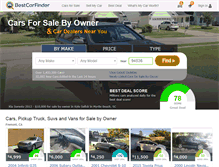 Tablet Screenshot of bestcarfinder.com